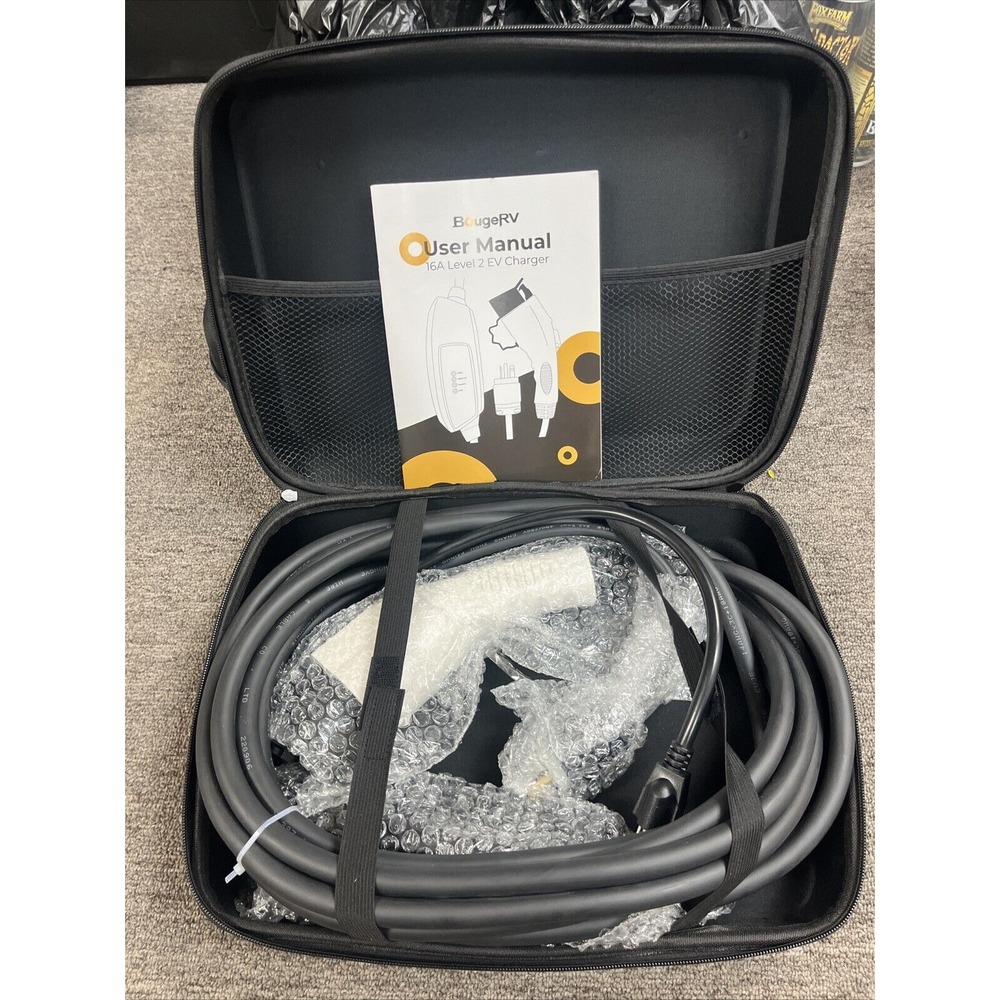 BougeRV Level 2 Electric Vehicle Charger-EV Cable-Cord-240V 16A‎ 25FT 120v